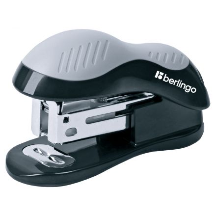 Мини-степлер №24/6, 26/6 Berlingo "Office Soft" до 15л., черный Мини-степлер №24/6, 26/6 Berlingo "Office Soft" до 15л., черный