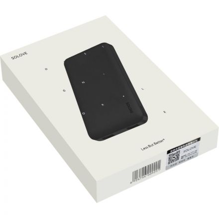 Внешний аккумулятор SOLOVE (Mi) 001M+ 10000mAh, кожаный чехол, черный Внешний аккумулятор SOLOVE (Mi) 001M+ 10000mAh, кожаный чехол, черный