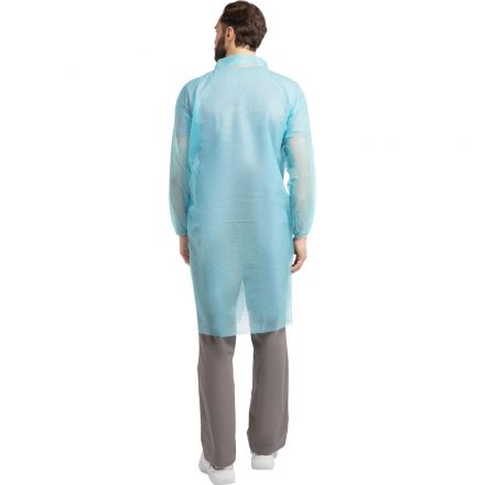 Халат на липучках 20гр/м2 р.XXXL, голубой (10шт/упак),арт.406-878-008,к Халат на липучках 20гр/м2 р.XXXL, голубой (10шт/упак),арт.406-878-008,к