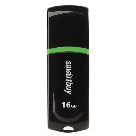 Флеш-диск 16 GB, SMARTBUY Paean, USB 2.0, черный, SB16GBPN-K Флеш-диск 16 GB, SMARTBUY Paean, USB 2.0, черный, SB16GBPN-K