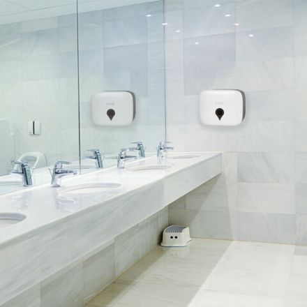 Диспенсер для полотенец ULTRA LAIMA PROFESSIONAL (Система H2), Z-сложения, малый, белый, ABS-пластик, 606833 Диспенсер для полотенец ULTRA LAIMA PROFESSIONAL (Система H2), Z-сложения, малый, белый, ABS-пластик, 606833