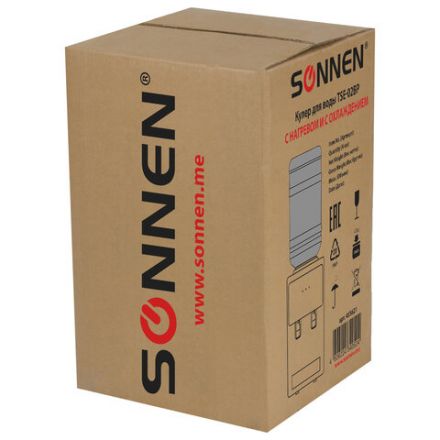 Кулер для воды SONNEN TSE-02BP, настольный, НАГРЕВ/ОХЛАЖДЕНИЕ ЭЛЕКТРОННОЕ, 2 крана, черный/бежевый, 455621 Кулер для воды SONNEN TSE-02BP, настольный, НАГРЕВ/ОХЛАЖДЕНИЕ ЭЛЕКТРОННОЕ, 2 крана, черный/бежевый, 455621