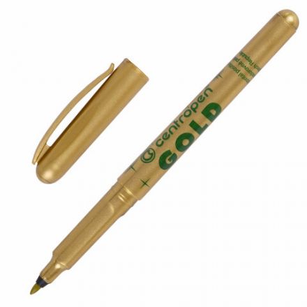 Маркер для декорирования ЗОЛОТОЙ CENTROPEN, круглый наконечник, 1 мм, 2670, 6 2670 0195 Маркер для декорирования ЗОЛОТОЙ CENTROPEN, круглый наконечник, 1 мм, 2670, 6 2670 0195