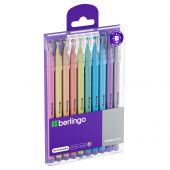 Набор гелевых ручек Berlingo "Brilliant Glitter" 10шт., 10цв., 1,0мм, корпус ассорти Набор гелевых ручек Berlingo "Brilliant Glitter" 10шт., 10цв., 1,0мм, корпус ассорти