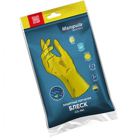 Перчатки Manipula Specialist Блеск L-F-01 из латекса желтые (размер 8-8.5, M) Перчатки Manipula Specialist Блеск L-F-01 из латекса желтые (размер 8-8.5, M)