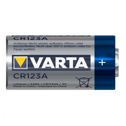 Батарейка Varta Professional CR123A 1шт Lithium 3V (6205) (1/10/100) Батарейка Varta Professional CR123A 1шт Lithium 3V (6205) (1/10/100)
