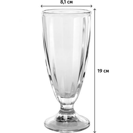 Бокал для кокт. 355 мл Alaska soda cup Milkshake d 8,1 см h19 см 6 шт/уп