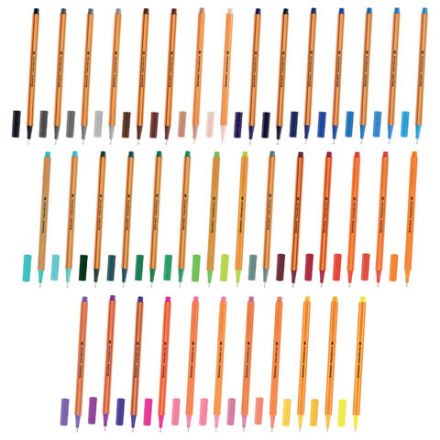 Ручки капиллярные (линеры) 40 ЦВЕТОВ, BRAUBERG "FINE 040", шестигранные, линия 0,4 мм, 144146 Ручки капиллярные (линеры) 40 ЦВЕТОВ, BRAUBERG "FINE 040", шестигранные, линия 0,4 мм, 144146