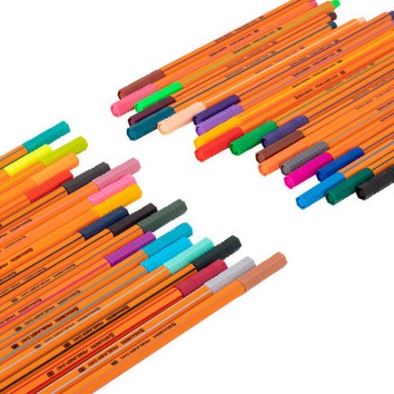 Ручки капиллярные (линеры) 40 ЦВЕТОВ, BRAUBERG "FINE 040", шестигранные, линия 0,4 мм, 144146 Ручки капиллярные (линеры) 40 ЦВЕТОВ, BRAUBERG "FINE 040", шестигранные, линия 0,4 мм, 144146