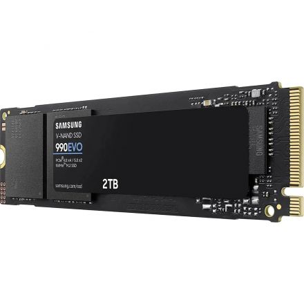 SSD накопитель Samsung 990 EVO 2Tb, M.2 2280, PCIe 4.0 x4, (MZ-V9E2T0BW)