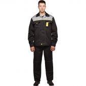 Костюм рабочий летний л10-КБР черн/сер 44-46 170-176