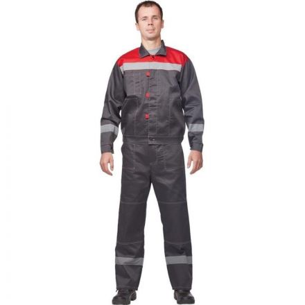 Костюм рабочий летний муж. Л20-КБР сер/красн (р.68-70) 170-176 (Арсенал-СП) Костюм рабочий летний муж. Л20-КБР сер/красн (р.68-70) 170-176 (Арсенал-СП)