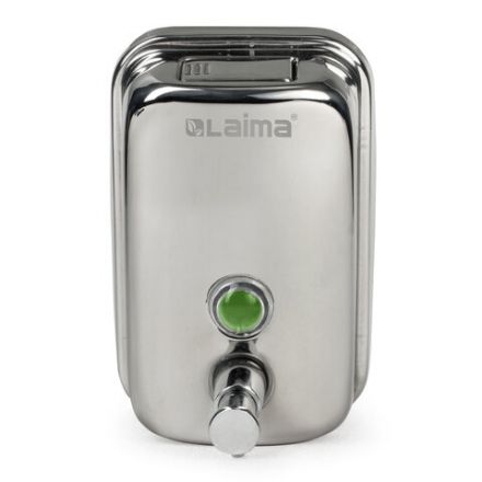 Дозатор для жидкого мыла LAIMA BASIC, 0,5 л., нержавеющая сталь, зеркальный, 601795 Дозатор для жидкого мыла LAIMA BASIC, 0,5 л., нержавеющая сталь, зеркальный, 601795