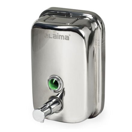 Дозатор для жидкого мыла LAIMA BASIC, 0,5 л., нержавеющая сталь, зеркальный, 601795 Дозатор для жидкого мыла LAIMA BASIC, 0,5 л., нержавеющая сталь, зеркальный, 601795