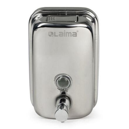 Дозатор для жидкого мыла LAIMA BASIC, 0,5 л., нержавеющая сталь, зеркальный, 601795 Дозатор для жидкого мыла LAIMA BASIC, 0,5 л., нержавеющая сталь, зеркальный, 601795