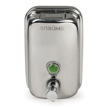 Дозатор для жидкого мыла LAIMA BASIC, 0,5 л., нержавеющая сталь, зеркальный, 601795 Дозатор для жидкого мыла LAIMA BASIC, 0,5 л., нержавеющая сталь, зеркальный, 601795