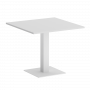 Home Office Стол квадратный VR.SP-5-90.2 Белый/Белый металл 900*900*750
