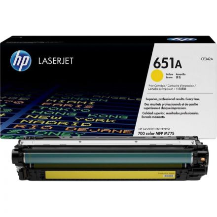 Картридж лазерный HP 651A CE342A жел. для СLJ Enterprise 700 Картридж лазерный HP 651A CE342A жел. для СLJ Enterprise 700