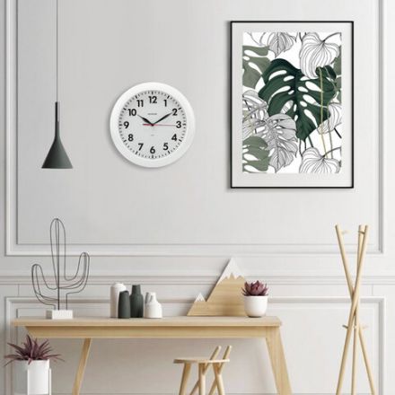 Часы настенные TROYKATIME (TROYKA) 11110118, круг, белые, белая рамка, 29х29х3,5 см Часы настенные TROYKATIME (TROYKA) 11110118, круг, белые, белая рамка, 29х29х3,5 см