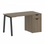 Home Office Стол письменный VR.SP-3-138.1.A Вяз/Антрацит металл 1380*720*750