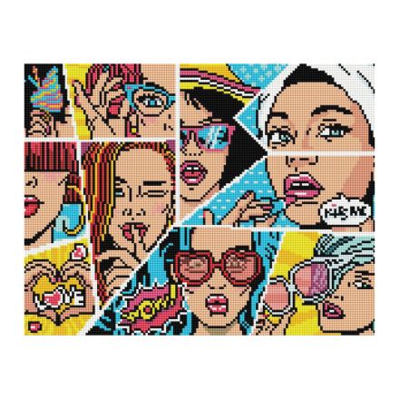 Алмазная мозаика ТРИ СОВЫ "Wow. Comics", 30*40см, холст, картонная коробка с пластиковой ручкой Алмазная мозаика ТРИ СОВЫ "Wow. Comics", 30*40см, холст, картонная коробка с пластиковой ручкой