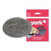 Губка для мытья посуды York металлическая 110х110х35 мм