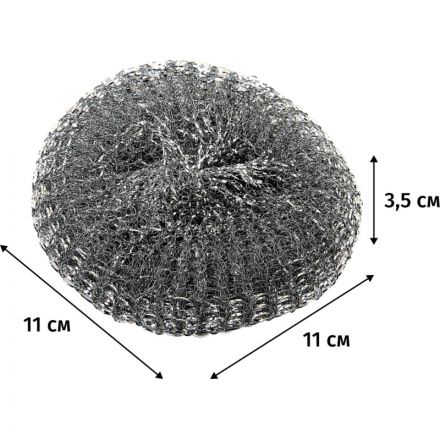 Губка для мытья посуды York металлическая 110х110х35 мм