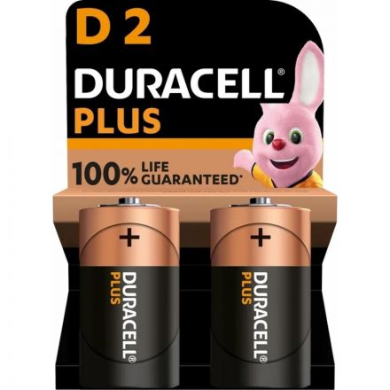 Батарейка Duracell PIus LR20 D BL2 Alkaline 1.5V (2/20) 2шт/уп Батарейка Duracell PIus LR20 D BL2 Alkaline 1.5V (2/20) 2шт/уп
