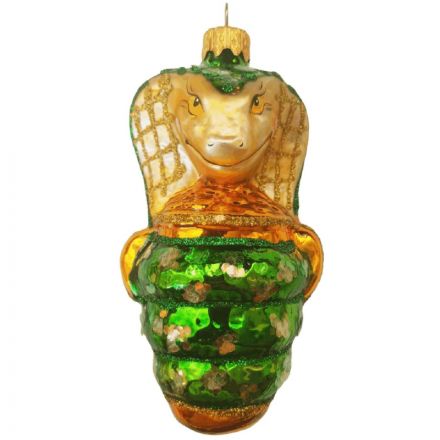 Украшение елочное Змея - кобра Символ года,в подар кор, h11см НГ, ФУ-780/1 Украшение елочное Змея - кобра Символ года,в подар кор, h11см НГ, ФУ-780/1