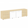 Yalta Тумба модульная LT.TS-4.2 white Акация/Стекло white 2188*450*580