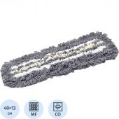 Насадка МОП плоский 40х13 см, хлопок+серая виск+микроф, т-обр ухо AS3709 Насадка МОП плоский 40х13 см, хлопок+серая виск+микроф, т-обр ухо AS3709