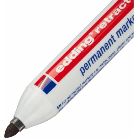 Маркер перманентный автоматический EDDING retract 11/1 чёрный, 1,5-3 мм Маркер перманентный автоматический EDDING retract 11/1 чёрный, 1,5-3 мм