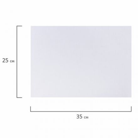 Холст на картоне BRAUBERG ART CLASSIC, 25х35 см, грунтованный, 100% хлопок, мелкое зерно, 190620