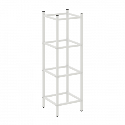 Loft Угловой проходной переходной модуль VR.L-SL.UPK-2.3.2 Белый металл 446*446*1458