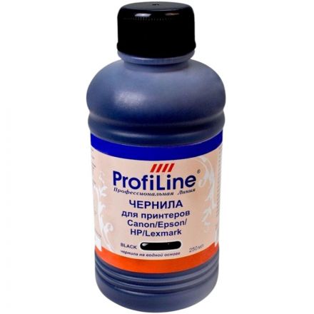 Универсальные чернила ProfiLine Premium для Canon/Epson/HP черные 250 мл