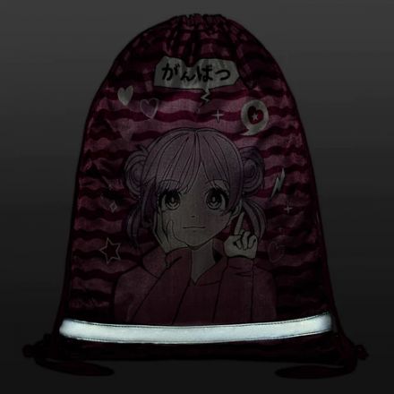 Мешок для обуви BRAUBERG KIDS, светоотражающая полоса, 46х36 см, "Anime style", 272391 Мешок для обуви BRAUBERG KIDS, светоотражающая полоса, 46х36 см, "Anime style", 272391