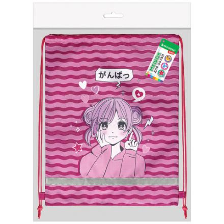 Мешок для обуви BRAUBERG KIDS, светоотражающая полоса, 46х36 см, "Anime style", 272391 Мешок для обуви BRAUBERG KIDS, светоотражающая полоса, 46х36 см, "Anime style", 272391