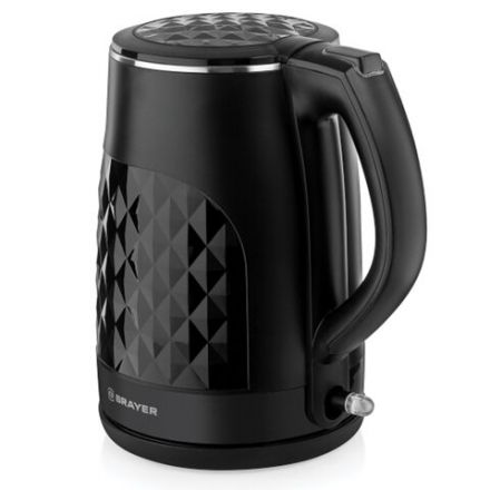 Чайник с двойными стенками BRAYER BR1043BK, 1,5 л, 2200 Вт, закрытый нагревательный элемент, черный Чайник с двойными стенками BRAYER BR1043BK, 1,5 л, 2200 Вт, закрытый нагревательный элемент, черный