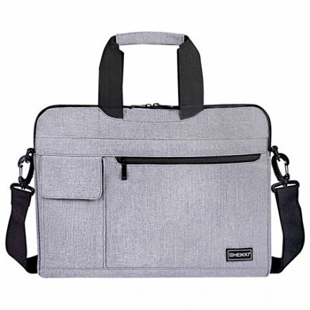 Сумка портфель HEIKKI NOVATION (ХЕЙКИ) с отделением для ноутбука 13-14", багажная лента, серая, 28х38х3 см, 272592 Сумка портфель HEIKKI NOVATION (ХЕЙКИ) с отделением для ноутбука 13-14", багажная лента, серая, 28х38х3 см, 272592