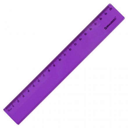 Линейка пластиковая 20 см BRAUBERG "FRUITY", тонированная, ассорти, 210766 Линейка пластиковая 20 см BRAUBERG "FRUITY", тонированная, ассорти, 210766
