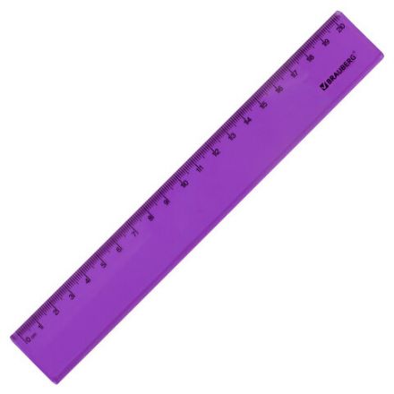 Линейка пластиковая 20 см BRAUBERG "FRUITY", тонированная, ассорти, 210766 Линейка пластиковая 20 см BRAUBERG "FRUITY", тонированная, ассорти, 210766