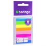 Флажки-закладки Berlingo 45*8мм, 20л*8 неоновых цветов, европодвес Флажки-закладки Berlingo 45*8мм, 20л*8 неоновых цветов, европодвес