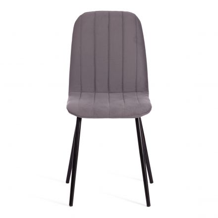 Стул Tetchair ARC Велюр/металл , 46 х 52 х 88 см, темно-серый/черный Стул Tetchair ARC Велюр/металл , 46 х 52 х 88 см, темно-серый/черный