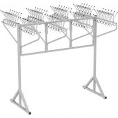 Вешалка AM_0MX гардеробная повор.крон8 /96 кр+для номерков метал 9006 муар