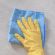 Салфетки универсальные, 30х30 см, КОМПЛЕКТ 4 шт., микрофибра, PACLAN "Practi Microfiber", 410260