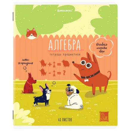 Тетради предметные, КОМПЛЕКТ 12 ПРЕДМЕТОВ, 48 л., TWIN-лак, BRAUBERG, "DOG БОБИК", 404840