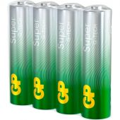 Батарейки GP Super мизинчиковые ААA LR03 (4 штуки в упаковке) Батарейки GP Super мизинчиковые ААA LR03 (4 штуки в упаковке)