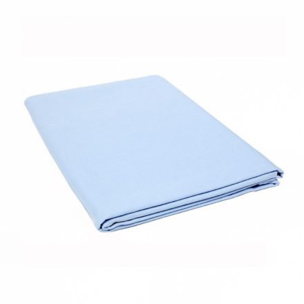 Простыня н/с 140x80 спанбонд лам. пл.40, голуб, 10шт/уп  Гекса