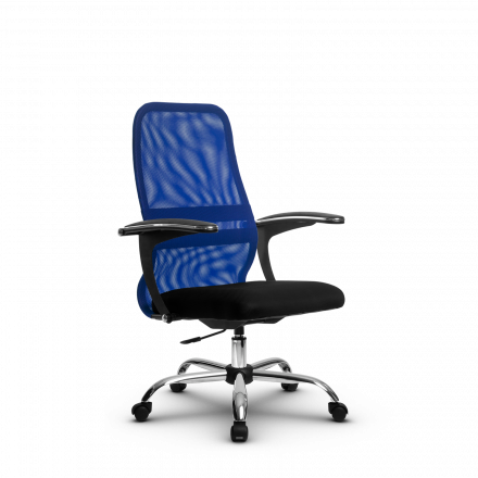 Кресло Метта SU-CM-8P синее/черное Ch
