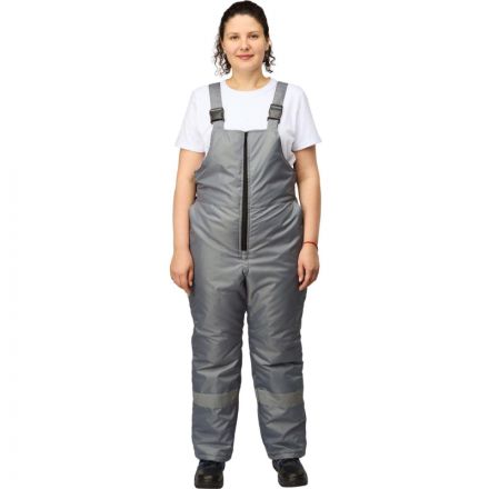 Полукомбинезон рабочий зимний женский з46-ПК серый (р.52-54) 158-164 Полукомбинезон рабочий зимний женский з46-ПК серый (р.52-54) 158-164